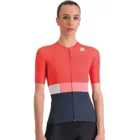 Sportful Snap Short Sleeve Jersey Koraal/Blauw