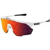 Scicon Aeroshade Kunken-zonnebril Wit/Rood Spiegel