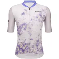 Santini Marble Sllim Fit Korte Mouw Wielertrui