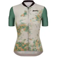 Santini Marble Slim Fit Korte Mouw Wielertrui