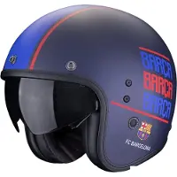 Scorpion Belfast Evo FC Barcelona Blauw Mat Jethelm Maat XL