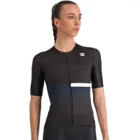 Sportful Bomber Women's Jersey met korte mouwen Zwart/Wit