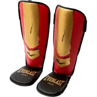 Everlast Prospect Youth Shin Guards, Red/gold, L/XL