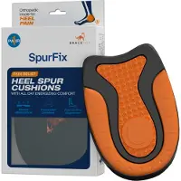 Bracefox Hielspoor zooltjes ‘SpurFix’ | Hielspoor inlegzolen | Hakverhoger | Per Paar | Orthopedische Gel Hielkussens | Plantar Fasciitis | Gel zooltjes | Mannen & Vrouwen | Maat 35-40