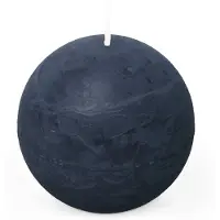 Spaas - Rustiek Kaars Bol 80mm-donkerblauw