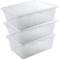 Hega hogar Vershoudbakje - 12x - hoog/diep - transparant - 2 liter - 22 x 15 x 8 cm - vershouddoos - Vienna - bakje - Mealprep