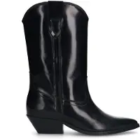 Sacha leren cowboylaarzen zwart female | Maat: 38