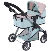 KO 2 In 1 Stroller Set Doll Grijs Kinderen