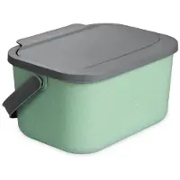 Practic Mini Bini - Bioafvalbak - inhoud 4,5 liter - groen met grijs deksel