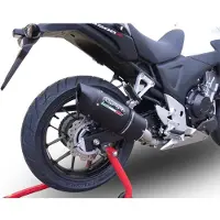 Gpr Exhaust Systems Furore Evo4 Nero Honda Cb400 X 2016-2018 E4 Oval Gehomologeerde Slip On Uitlaatdemper