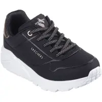 SKECHERS UNO LITE - METALLIC MODE Kinderschuhe Jungen Sneaker Flach Schwarz