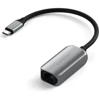 Satechi USB-C Adapter [1x USB-C stekker - 1x Gigabit-LAN (1/2.5 Gbit/s)] ST-AE25M 0.1 m