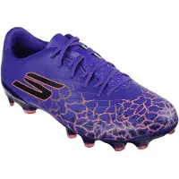 SKECHERS SKX_1.5 Academy Gras Voetbalschoenen (FG) Paars Oranje Zwart