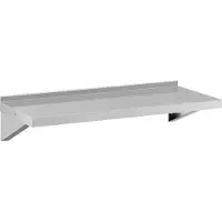 Royal Catering Wandplank - RVS - 100x40 cm - tot 30 kg -
