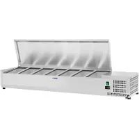 Royal Catering Opzetkoelvitrine - 150 x 33 cm - 7 GN 1/4 containers -