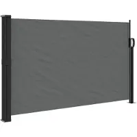 vidaXL Uitschuifbaar zijluifel antraciet 120x600 cm