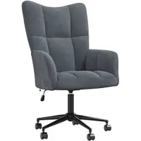 vidaXL Relaxstoel fluweel donkergrijs