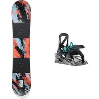 Burton - Packs (snowboards & bindingen) - Pack Grom Camber 2025 voor Unisex - Rood