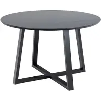 Fonq Oak Eettafel - Ø 120 cm - Zwart
