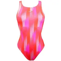 Turbo Geo Zig Swimsuit Rood,Roze M Vrouw