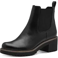 Marco Tozzi Damenschuhe Stiefel Reißverschluss Stiefelette Schwarz Freizeit