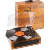 Fenton RP170L platenspeler met Bluetooth en bijpassende platenkoffer -