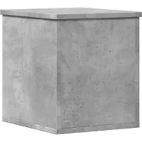 vidaXL Opbergbox 30x35x35 cm bewerkt hout betongrijs