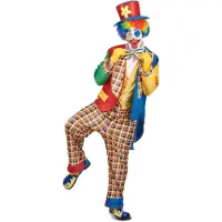 Vegaoo - Kleurrijk clown kostuum voor mannen