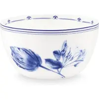 Heinen Delfts Blauw Kom Tulp Blauw / Wit D 12 H 6,5 Cm