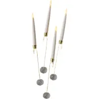 Kaemingk LED candle d1.5h15 cm-1l wit 10st Lumineo