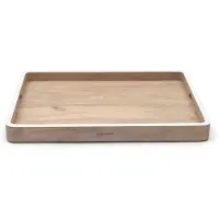 Rivièra Maison Dienblad Rechthoek hout met handvaten - Macumba decoratief dienblad bruin
