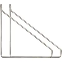 House Doctor Apart plankdragers 2-pack Geborsteld zilver