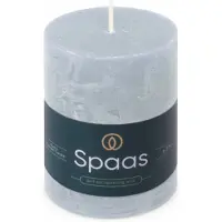 Spaas 8x Rustieke Pillarkaars ± 35 branduren Lichtblauw