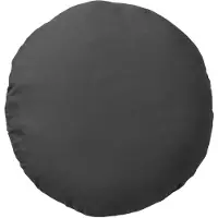 Dutch decor - SOL - Buitenkussen rond Ø40 cm - waterafstotend en uv-bestendig - Charcoal Gray - antraciet