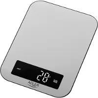 Adler Keukenweegschaal Inox LED AD 3174 - 21 x 16,4 x 1,3 cm