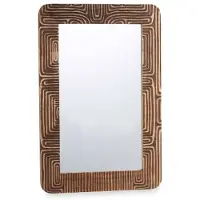 Giftdeco Wandspiegel 43 Bruin 90 x 60 x 2 cm Rechthoekig