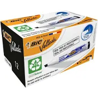 BIC Pack 12 Velleda Pizarra Eco Point Beleel Blauw Kinderen