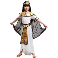 MOM Egyptian Girl Costume Bruin 10-12 Years Kinderen