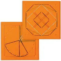 Miniland Set Van 6 Gekleurde Geoborden 15 Cm