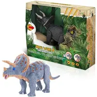 Tachan Triceratops Walking With Lights And Sound Figure Veelkleurig 3-6 Years Kinderen