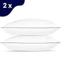 Soulsnooze Luxe Hoofdkussen - Set van 2 stuks - Medium - 60 x 70 cm - Aanpasbaar - Wit