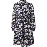 QS Jurk indigo / pastelroze / zwart / wit