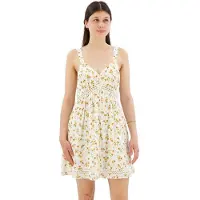 Superdry Lace Trim Mouwloze Korte Jurk