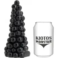 Kiotos Monstar - Bubbles - Buttplug - 16 x 6,5 cm - Zwart
