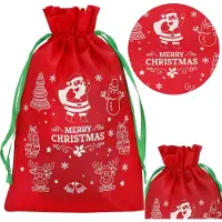 Springos Kerstzak | Cadeautas | Merry Christmas | Rood/Wit/Groen