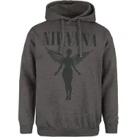 Nirvana Trui met capuchon - Angel - S tot XXL - voor Mannen - charcoal - Maat L