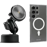 Lampa zuignap met magnetisch telefoonhouder draadloos opladen (magsafe) + Brodit Samsung hoes MagSafe