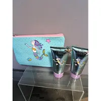 Accentra geschenk set voor kinderen - zeemeermin - douche gel - hand en nagelcreme - toiletzakje - vanille - glitters - verjaardag - kerst - sinterklaas geschenk