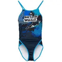Turbo Save The Whale Swimsuit Blauw 3XL Vrouw