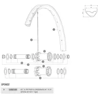 Mavic E-crossmax 29 Linker Spaken 14 Eenheden